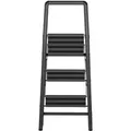WENKO Haushaltsleiter Compact (3-stufig, Dunkelgrau)""