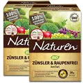 Naturen Zünsler und Raupenfrei XenTari, Hoch wirksames biologisches Präparat zur Bekämpfung von Buchsbaumzünsler an Buchsbäumen und Schadraupen an Zierpflanzen, Obst, Gemüse, 16 x 2,5 g Portionsbeutel