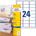 AVERY Zweckform J8159-25 Adressetiketten/Adressaufkleber (600 Etiketten, 63,5x33