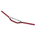 Aluminium Lenker Motorrad Roller Cross Enduro Hoehe Falte Durchmesser 22 mm Rot