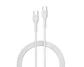 DEVIA Ladekabel, Datenkabel USB Typ C - USB Typ C 1m in Weiß 3A Smartphone-Kabel