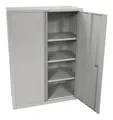 Stahlschrank Phoenix SCF1491GGK, faltbar, 3 Fachböden, Schlüsselschloss, B 915 x T 370 x H 1400 mm, Stahl, lichtgrau RAL 7035 665952