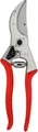 FELCO Gartenschere 4 | Profi-Baumschere | Bypass, 210 mm, Schnitt bis 25 mm, Aluminiumgriffe, Saftrille | rot