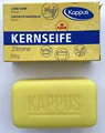 Kappus Kernseife Zitrone, einzeln verpackt **10 STÜCK** a 150g ohne Plastik, im Pappkarton, Zitronenduft
