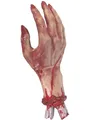 Smiffys Abgehackte blutige Hand, 30 cm/12 Zoll Halloween