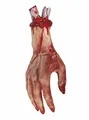 Amputierte Hand - Blutiges Körperteil als Trophäe für Halloweengestalten