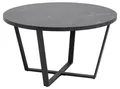 ebuy24 Couchtisch Amst Couchtisch Marmor print schwarz.