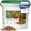 wildtier liebe Eichhörnchenfutter 2kg für Eichhörnchen & Streifenhörnchen I Ganzjahres-Futter Eichhörnchen, Streifenhörnchen Futter