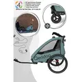 Qeridoo Qupa 1 Plus - Fahrradanhänger für 1 Kind, Farbe: Mineral Blue