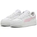 Sneaker PUMA "CARINA STREET", Gr. 40, puma weiß, rose mauve, feather gray, Leder, unifarben, sportlich, Schuhe
