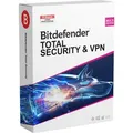 Bitdefender Total Security 2025 + unlimited VPN, 10 Geräte, 1 Jahr (Lizenz per Email)