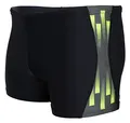 Aquarti Herren Badehose Kurz Sportlich Streifen, Farbe: Schwarz/Grün, Größe: 3XL