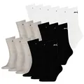 PUMA Socken Cush Crew Sportsocken Tennis Unisex 18 Paar, Farbe:092 - white/grey melange, Socken & Strümpfe:35-38