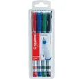 STABILO Fineliner Tintenschreiber Sensor F 0,3mm 4er-Etui 1894 Grundfarben