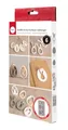 Rayher Silikon Gießform Eier + Hasen, Form mit 6 Einzelmotiven, Formgröße 14,5 x 26 x 1,5 cm, Anhänger Ostern, Ausgießen mit Kreativ-Beton, Schmuck-Beton, Raysin-Gießpulver, Gießharz, Wachs, 36174000