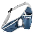 LEKI Drinkbelt Blau - Praktischer Verstellbarer Trinkgürtel, Größe One Size - Farbe Dark Denim - Poppy Red - Dawn Blue
