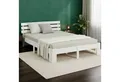 Homestyle4u Massivholzbett 90x200 120x200 140x200 160x200 180x200 Doppelbett Kopfteil Lattenrost (Set, mit Lattenrost, Weiß), 180x200, modern, stabil