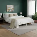 Holzbett 180x200 Bett Massiv mit Lattenrost Doppelbett Bettgestell Homestyle4u