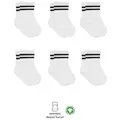 bistyle Socken für Babys Neugeborene Babysocken Jungen Mädchen Kurzsocken (Set, 6-Paar, 6er-Pack) gerippt Bio-Baumwolle GOTS zertifiziert 0-6 Monate bis 2-3 Jahre schwarz|weiß 12-24 Monate (22-24)