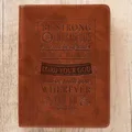 Be Strong & Courageous Brown Flexcover Journal - Joshua 1: 9