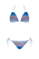 Olympia Bikini Triangel Multicolor Zweiteiler Set mit Softschalen verstellbare Träger