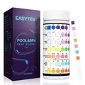 EASYTEST 150 Stück 7-in-1 Pool Teststreifen Spa Wassertest pH Chlor Härte Brom