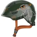 ABUS Kinderhelm Smiley 3.0 - Fahrradhelm mit tiefer Passform, kindergerechten Designs & Platz für einen Zopf - für Mädchen und Jungs - Grün mit...