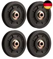 LFJ 90mm Seilrolle, Umlenkrolle, Universallager Riemenscheibe für Gym
