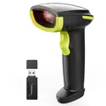 Inateck AI Barcode Scanner Bluetooth, 1D Handscanner Kabellos, Handheld Barcode Scanner, 1 Ladung in 3 Monaten, Unterstützen Selbst Entwickelte App und SDK mit 2000mAh Akku, BCST-21 AI Grün