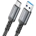 deleyCON 2m USB-A auf USB-C Kabel USB 3.0 5Gbps (USB 3.2 Gen1) Ladekabel Datenkabel für Smartphone Tablet Notebook Kamera HDD SSD Externe Festplatte Usw.