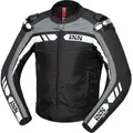 IXS Motorradjacke RS-500 1.0 Motorrad Leder- / Textiljacke Atmungsaktiv protektoren reißverschluss grau|schwarz 50
