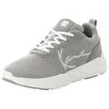 Sneaker KARL KANI "SNUG RUNNER", Gr. 45, leuchtendes grau, whi, Textil, Synthetik, sportlich, Schuhe