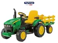 Peg Perego Traktor JOHN DEERE Ground Force 12V Mit Anhänger IGOR0047 -nuovo-it