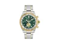 Versace Chrono X Quartz Uhr, Recycelter Stahl, Grün, 44 mm, VE9K00424
