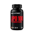 Body Attack LIPO 100-120 Kapseln - Mit Lipocholine®, 200 mg Koffein, Ginseng & Grüner Tee Extrakt - Zusätzliche B-Vitamine und Zink - Für Fatburner-Training & Diät - Made in Germany