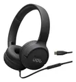 Tune 520C Ohraufliegender Kopfhörer Kabelgebunden USB Typ-C (Schwarz)