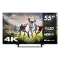 Smart Tech 55QG06K QLED Fernseher 55 Zoll Google TV - HDR Fernseher mit 4K UHD Auflösung, Bluetooth und Triple-Tuner, Smart TV (2026)