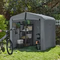 SoBuy Fahrradgarage wetterfest Geräteschuppen Fahrradgarage KLS11-L-DG