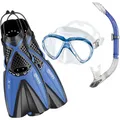 Mares Schnorchelset X-one Marea - Blau - Gr: Medium
