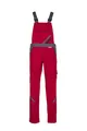 Planam 2392034 Highline Damen-Latzhose, Rot/Schiefer/Schwarz, Größe 34