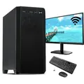Komplett PC - Office - Multimedia - Workstation PC - Intel 27" Monitor - Drahtlose Tastatur und Maus - Office 2019 - Windows 11 - 8GB RAM - 512 SSD