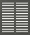 Plus Zaun Harmoni 120 x 140 cm umbragrau fungizidbehandelt