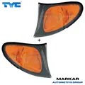Frontblinker Set für BMW E46 3er Limo Touring 01-06 Schwarz Gelb Orange Blinker