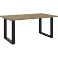 PROROOM FURNITURE Esstisch U-Form - Brooklyn Table, 160x90x75cm, Braun/Holzoptik - Braun