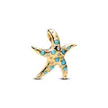 Pandora Charm-Einhänger Pandora Moments Funkelnder türkisfarbener Seestern Charm-Anhänger 7638
