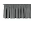 dekoria Kurzgardine mit Kräuselband Schal Gardine Dekoschal 130 x 40 cm grau