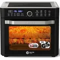 Balter Heißluftfritteuse HL-2200, Friteuse, 22 Liter, Mini Backofen, LCD Display, 15 Programme, bis 200 Rezepte, inkl. Rezeptheft - Schwarz
