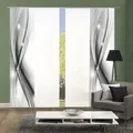 4er-Set Flächenvorhänge MALALAI blickdicht/halbtransparent,Höhe 245 cm, grau WFI