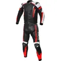 Büse Track 2-Teiler Damen Motorrad Lederkombi, schwarz-rot, Größe 38