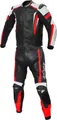 Büse Track 2-Teiler Damen Motorrad Lederkombi, schwarz/rot, 38